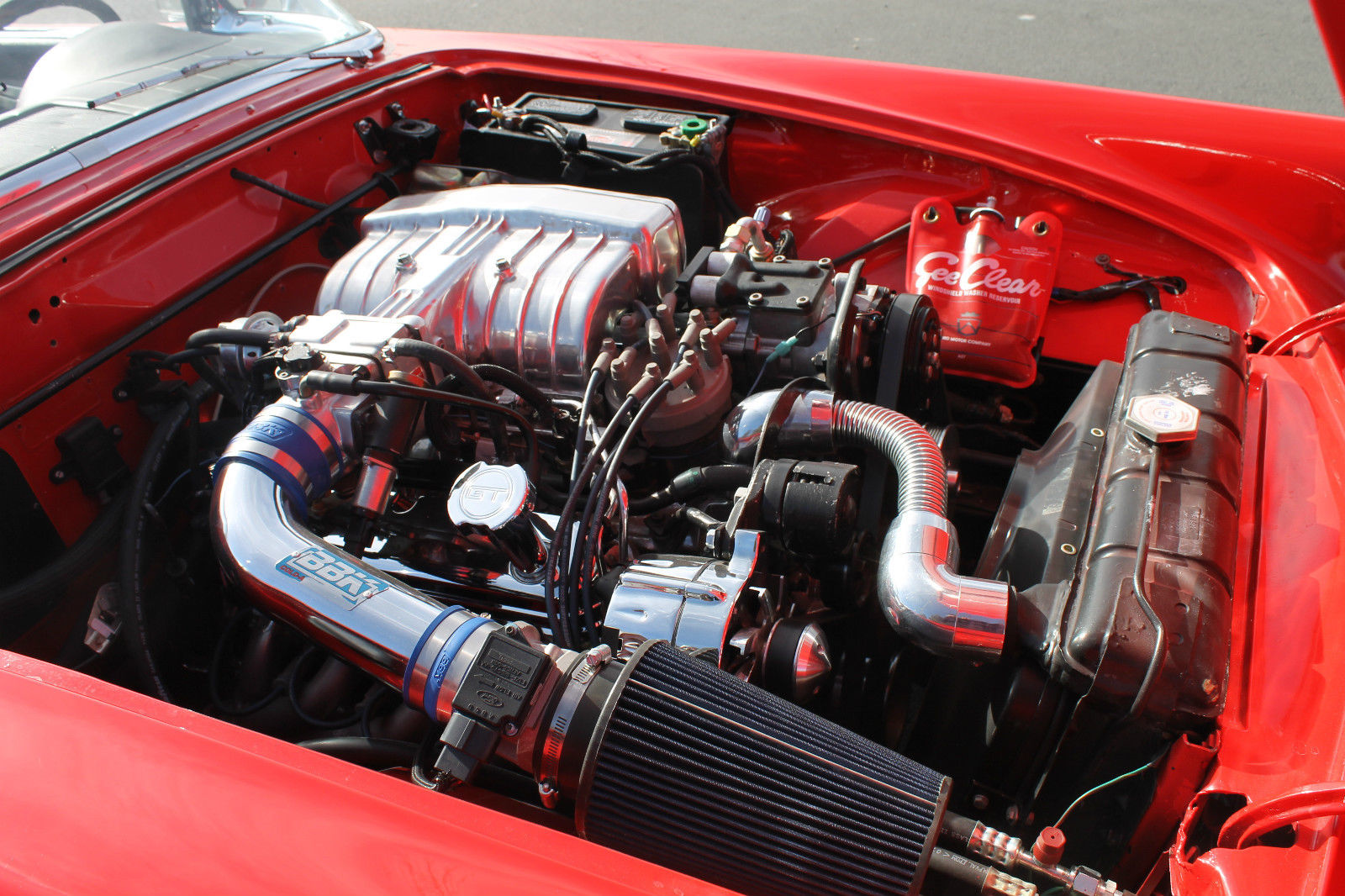 1957 Red Ford Thunderbird Convertible