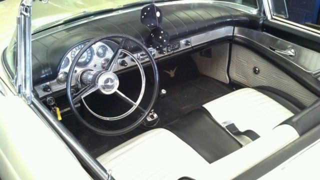 1957 Yellow Ford Thunderbird Convertible