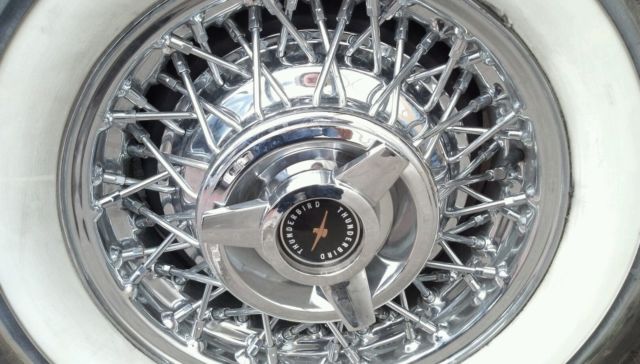 1957 Yellow Ford Thunderbird Convertible