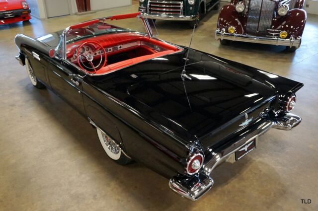 1957 Black Ford Thunderbird Convertible
