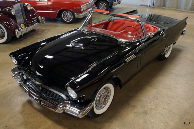 1957 Black Ford Thunderbird Convertible
