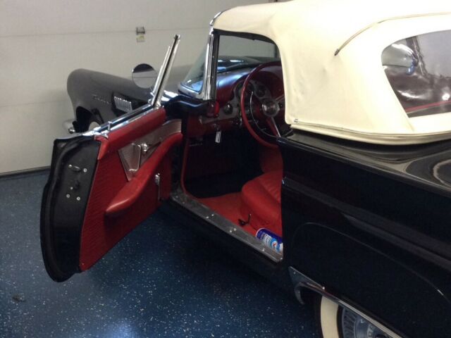 1957 Black Ford Thunderbird Convertible