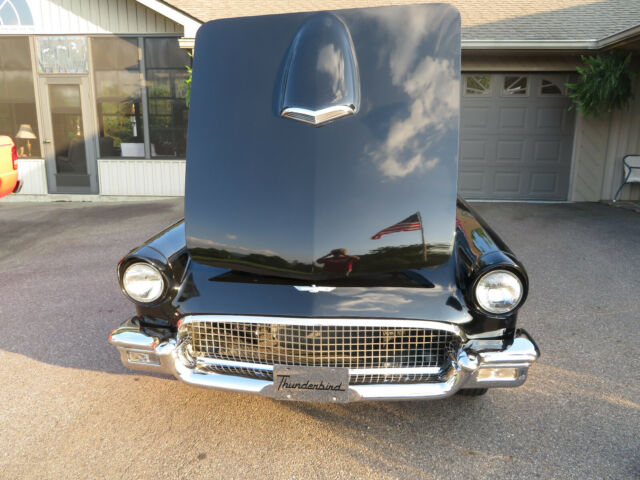1957 Black Ford Thunderbird Convertible