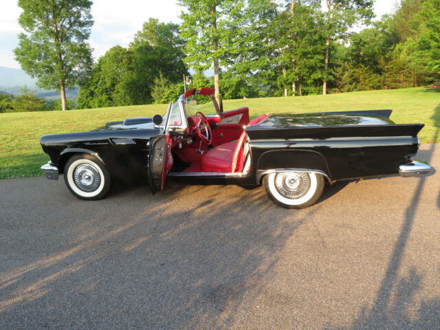 1957 Black Ford Thunderbird Convertible