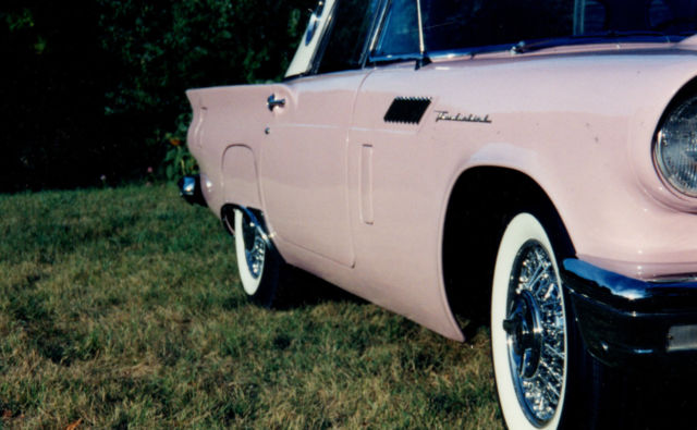 1957 Dusk Rose Ford Thunderbird Convertible