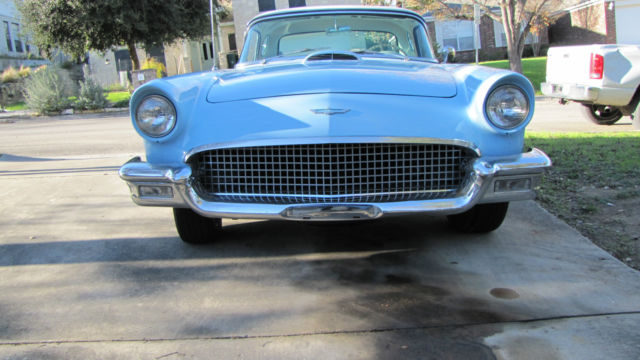 1957 Blue Ford Thunderbird Convertible