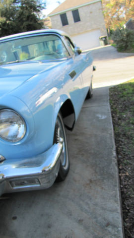 1957 Blue Ford Thunderbird Convertible