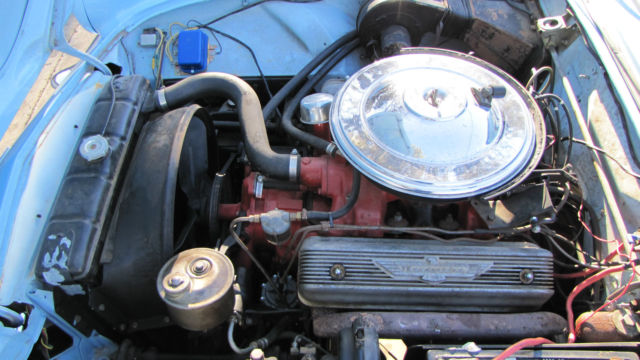 1957 Blue Ford Thunderbird Convertible