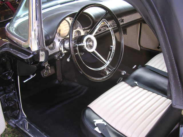 1957 Black Ford Thunderbird Convertible