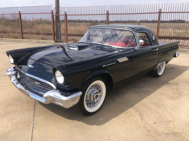 1957 Black Ford Thunderbird Convertible