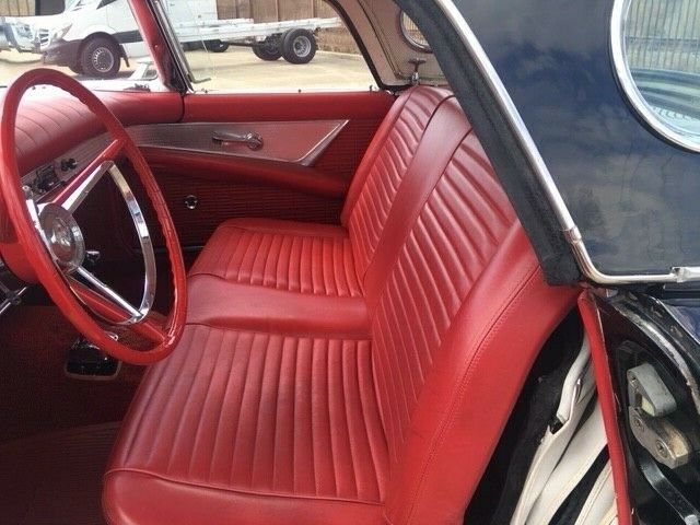 1957 Black Ford Thunderbird Convertible