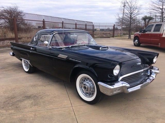 1957 Black Ford Thunderbird Convertible