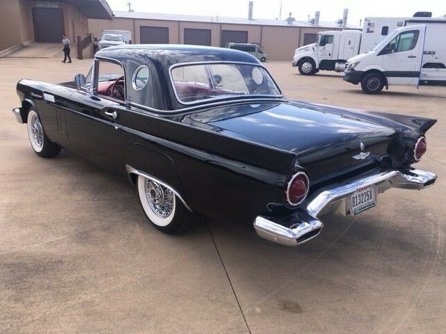 1957 Black Ford Thunderbird Convertible