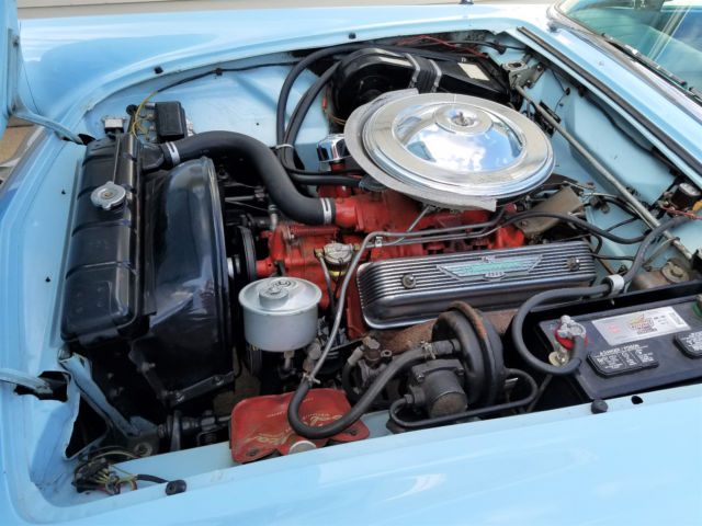1957 Starmist Blue Ford Thunderbird Roadster