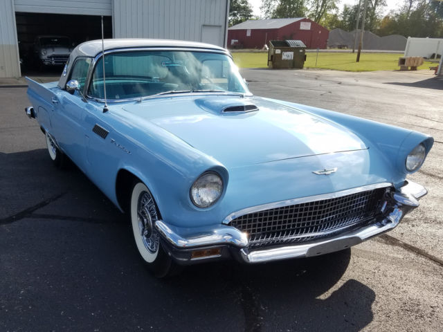 1957 Starmist Blue Ford Thunderbird Roadster