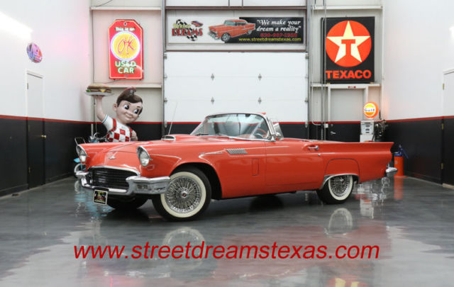 1957 Red Ford Thunderbird Convertible