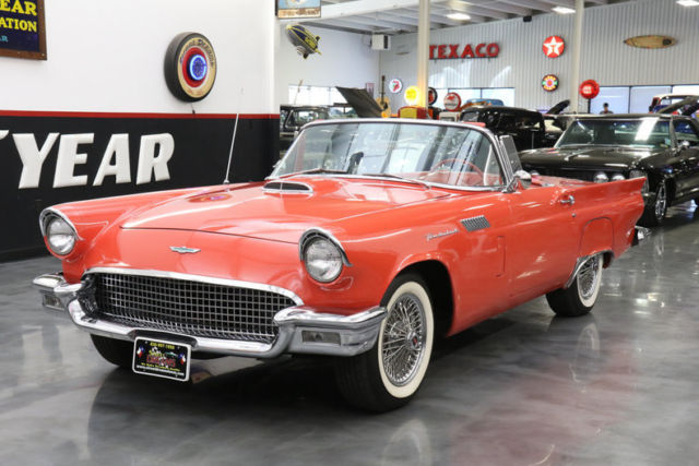 1957 Red Ford Thunderbird Convertible
