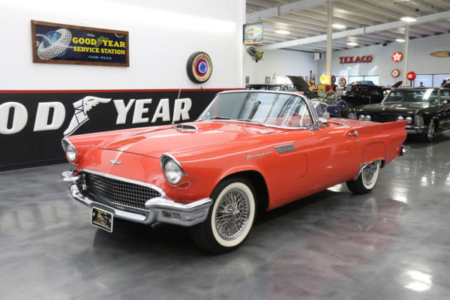 1957 Red Ford Thunderbird Convertible