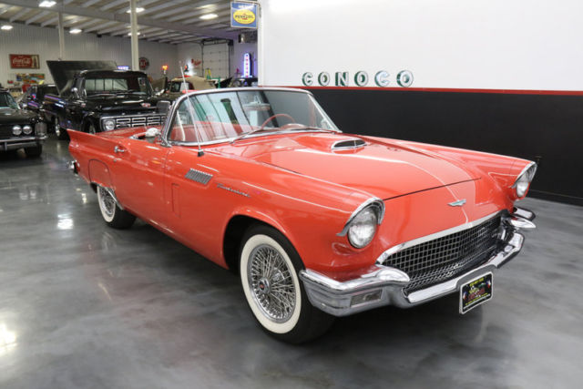 1957 Red Ford Thunderbird Convertible
