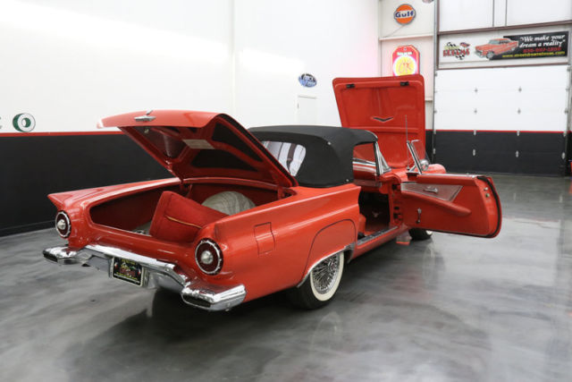 1957 Red Ford Thunderbird Convertible