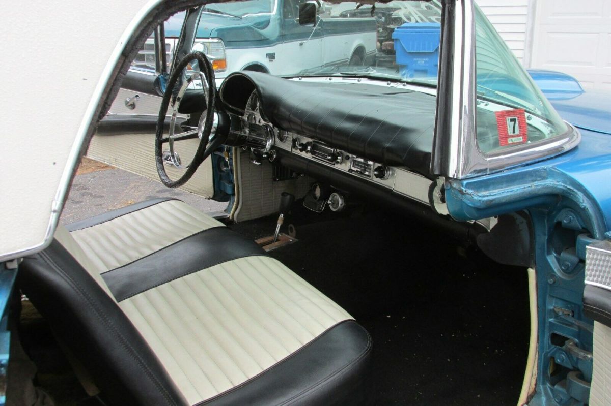 1957 Blue Ford Thunderbird Convertible