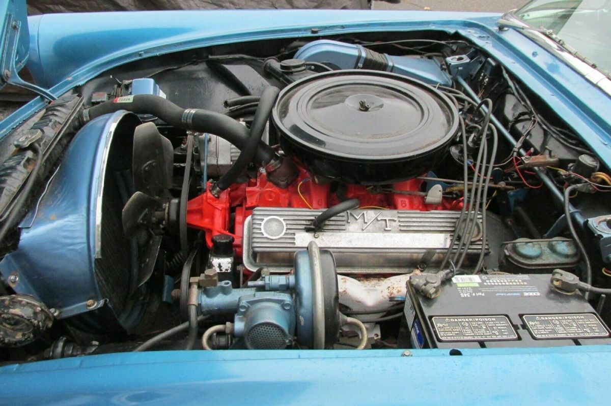 1957 Blue Ford Thunderbird Convertible
