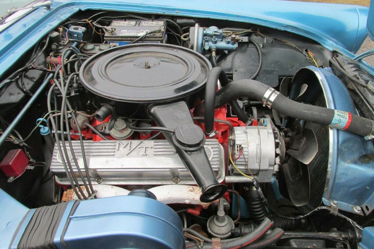 1957 Blue Ford Thunderbird Convertible