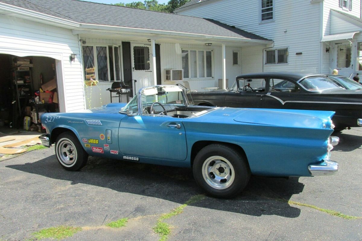 1957 Blue Ford Thunderbird Convertible