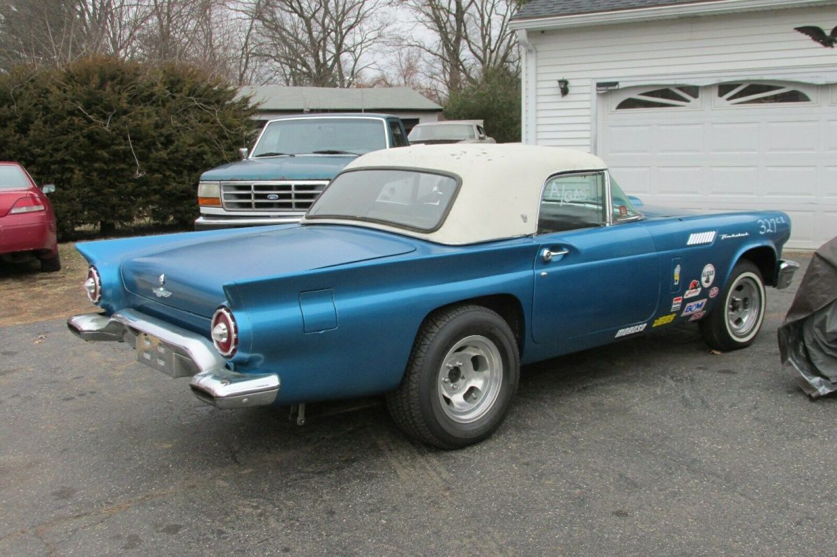 1957 Blue Ford Thunderbird Convertible
