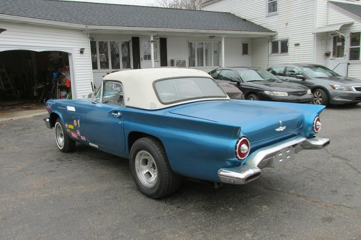 1957 Blue Ford Thunderbird Convertible