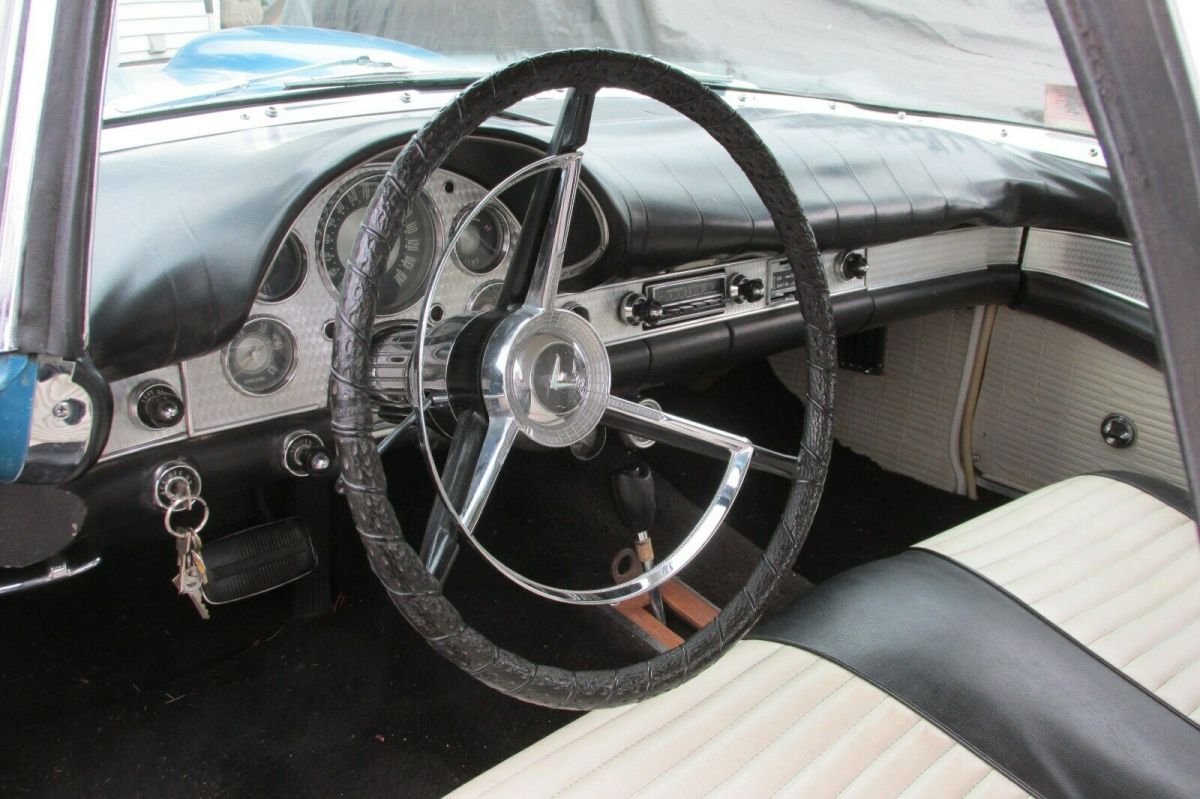 1957 Blue Ford Thunderbird Convertible