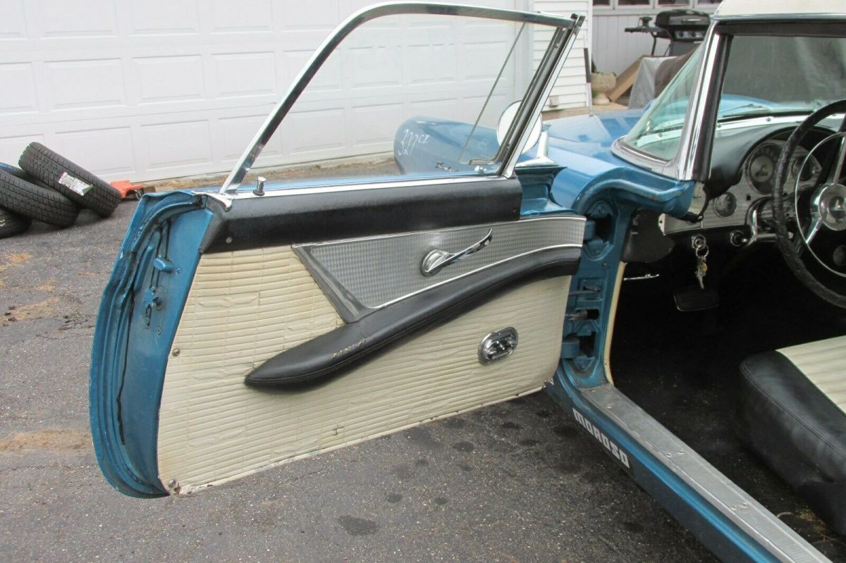 1957 Blue Ford Thunderbird Convertible