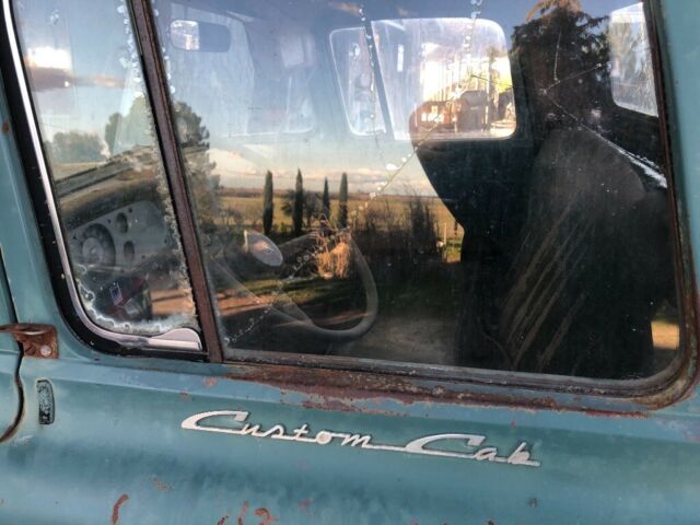 1957 Green Ford F-250 Single cab fleetside