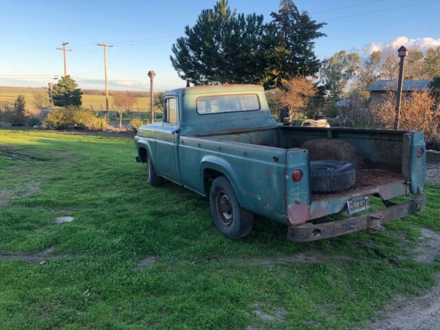 1957 Green Ford F-250 Single cab fleetside