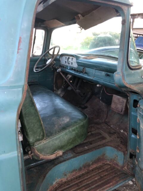 1957 Green Ford F-250 Single cab fleetside