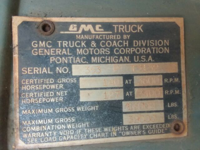 1957 Red GMC 2 Ton Tow Truck flat bed pto winch