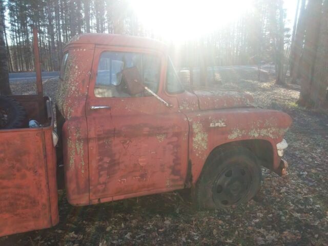 1957 Red GMC 2 Ton Tow Truck flat bed pto winch