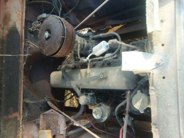 1957 Red GMC 2 Ton Tow Truck flat bed pto winch