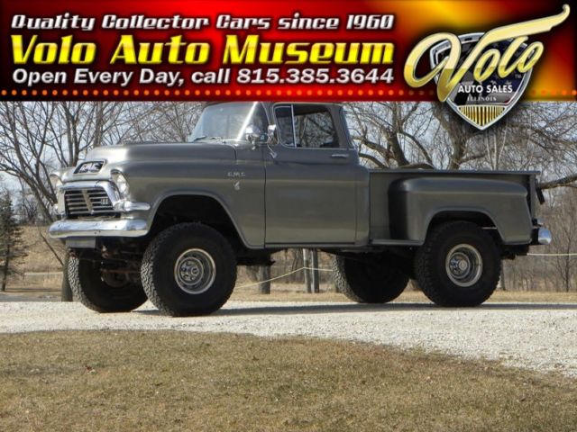 1957 Silver GMC 4x4 Pickup Truck