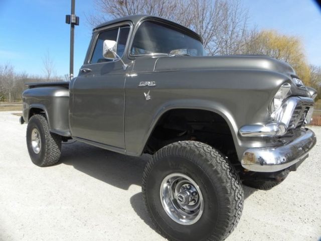 1957 Silver GMC 4x4 Pickup Truck
