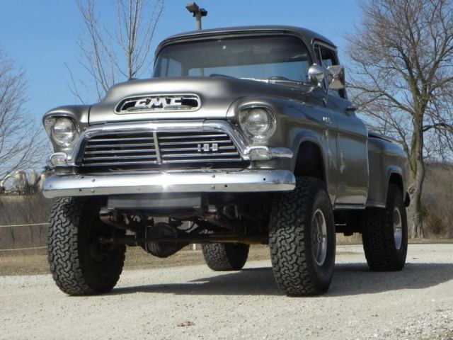 1957 Silver GMC 4x4 Pickup Truck