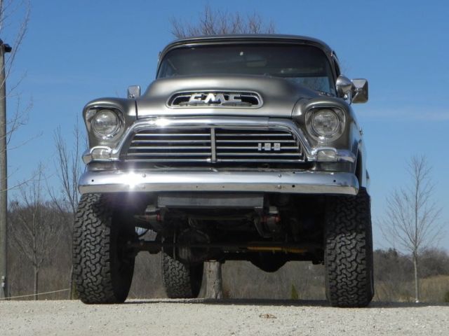 1957 Silver GMC 4x4 Pickup Truck