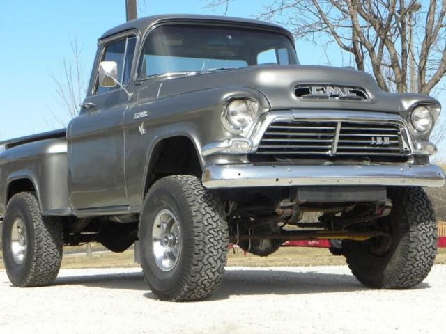 1957 Silver GMC 4x4 Pickup Truck