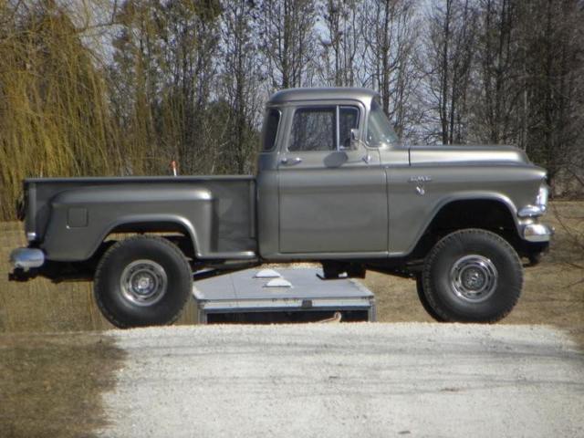 1957 Silver GMC 4x4 Pickup Truck