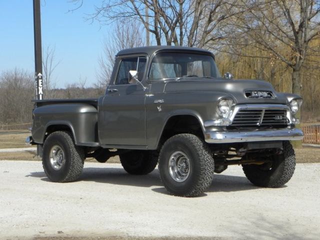 1957 Silver GMC 4x4 Pickup Truck