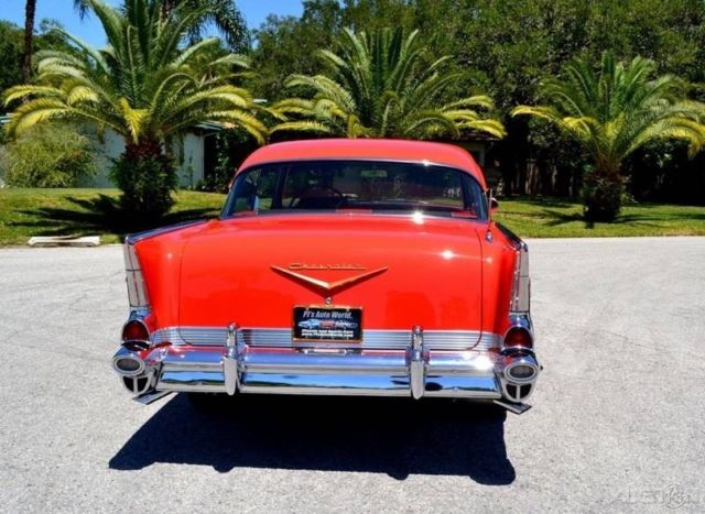 1957 Red Chevrolet Bel Air/150/210