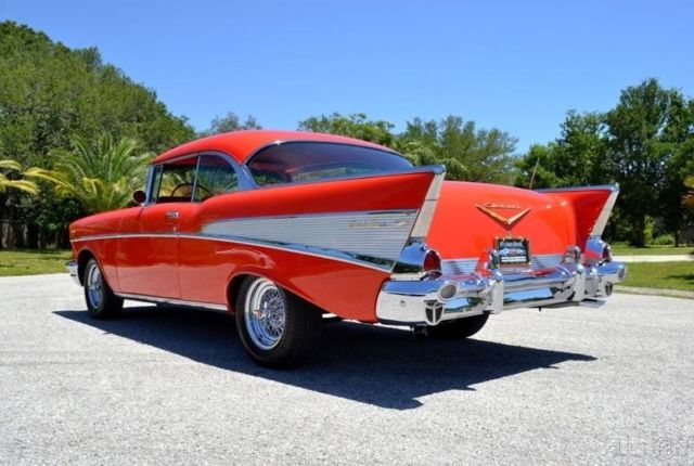 1957 Red Chevrolet Bel Air/150/210