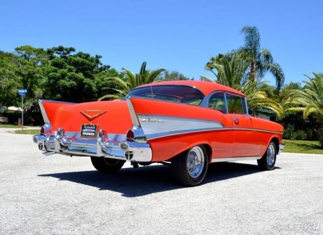 1957 Red Chevrolet Bel Air/150/210