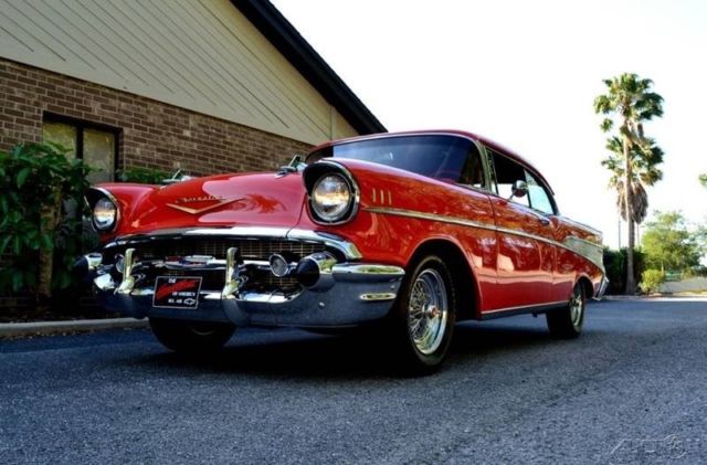 1957 Red Chevrolet Bel Air/150/210