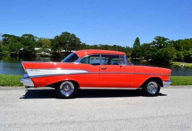 1957 Red Chevrolet Bel Air/150/210